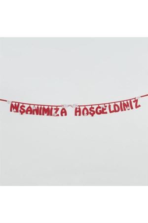 Nişanımıza Hoşgeldiniz Keçe Yazı - Mor