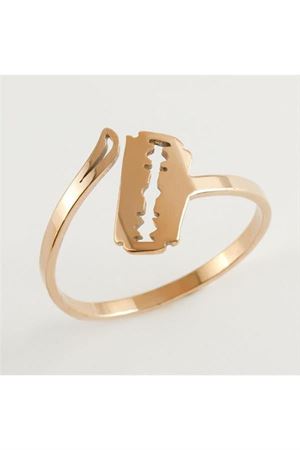 Jilet Lüks Çelik Yüzük - Bronz