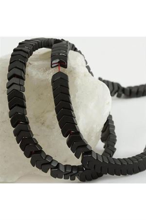8 mm Mat Çavuş Hematit Doğal Taş - Siyah