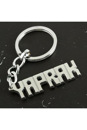 Yaprak İsimli Anahtarlık - Gümüş Rengi