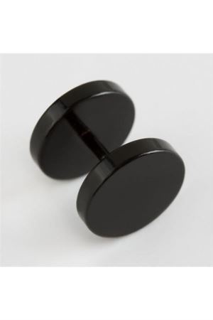 10 mm Silindir Piercing 1 Adet - Siyah