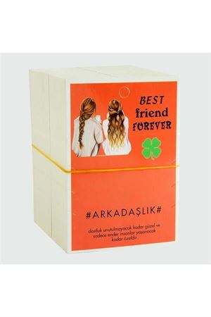 3'lü Arkadaşlık Bileklik Kartı - Pembe