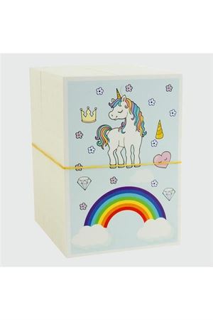 3'lü Unicorn Bileklik Kartı - Mavi