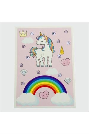 3'lü Unicorn Bileklik Kartı - Pembe
