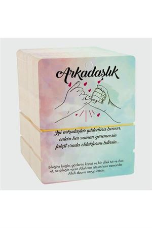 2'li Arkadaşlık Bileklik Kartı - Mavi