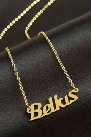 Belkıs isimli kolye (Kişiye Özel) - Sarı