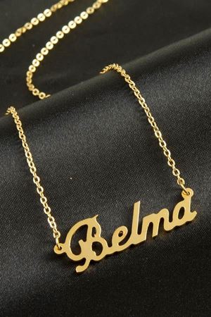 Belma isimli kolye (Kişiye Özel) - Sarı