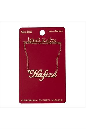 Hafize isimli kolye (Kişiye Özel) - Sarı