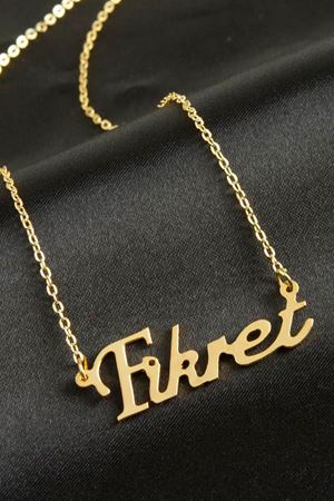 Fikret isimli kolye (Kişiye Özel) - Sarı