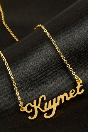 Kıymet isimli kolye (Kişiye Özel) - Sarı