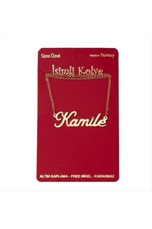 Kamile isimli kolye (Kişiye Özel) - Sarı