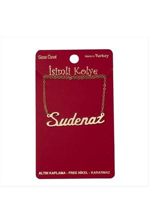 Sudenaz isimli kolye (Kişiye Özel) - Sarı