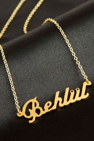 Behlül İsimli Kolye (Kişiye Özel) - Sarı