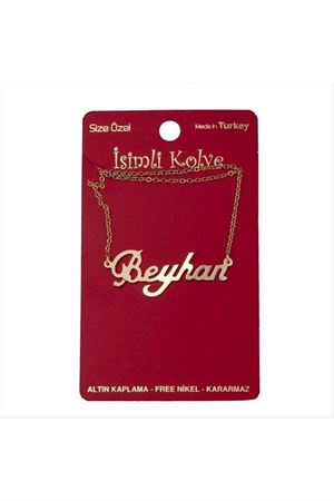 Beyhan isimli kolye (Kişiye Özel) - Sarı