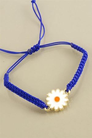 Papatya Makrome Örgülü Bileklik - Karışık Renk 1