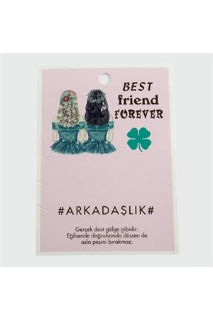 3'lü Arkadaşlık Bileklik Kartı - Lila