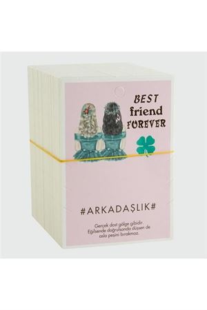 3'lü Arkadaşlık Bileklik Kartı - Lila