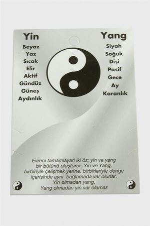 2'li Yin Yang Bileklik Kartı - Beyaz