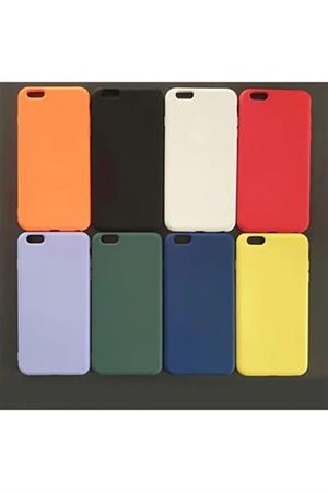iPhone 6 Plus Kadife Kaplı Lüx Lansman Silikon Kılıf - Açık Mavi