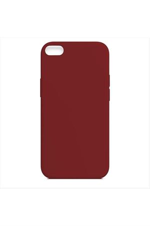 iPhone 6 Plus Kadife Kaplı Lüx Lansman Silikon Kılıf - Bordo