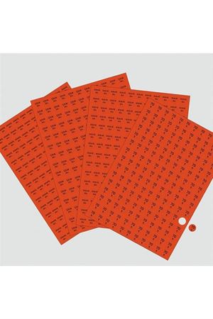 Fiyat Etiketi 165 Adet 15 mm - Turuncu