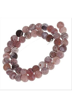 Akik Taşı Mat 8 mm - Karışık Renk 1