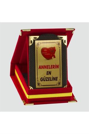 Annelerin En Güzeline Plaketi - Kırmızı
