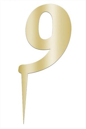 Sarı Renkli Rakam Pasta ve Kek Pleksi - Model-9