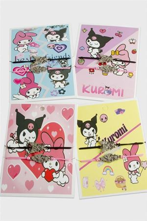 2 Adet Çzgflm Karakteri İp Bileklik - Karışık Renk 1