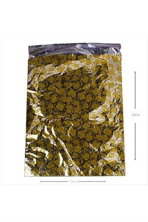 35*50 Metalize Hediye Poşet Paketi 100'lü - Karışık Renk 1