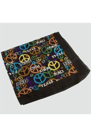 Barış Desenli Bandana 50*50 - Siyah