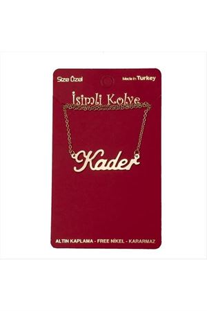 Kader isimli kolye - Sarı