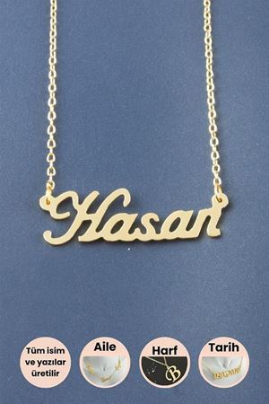 Hasan İsimli Kolye - Sarı