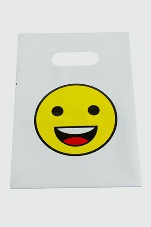 13*20 Emoji El Tutma Poşet Paketi 50 Adet - Beyaz