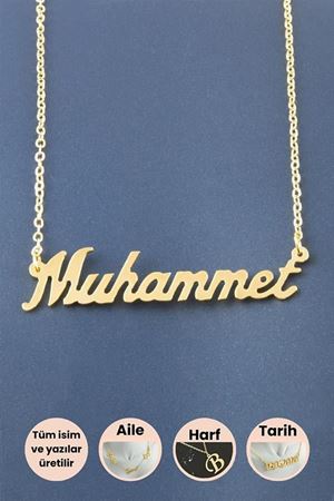 Muhammet İsimli Kolye - Sarı