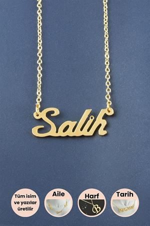 Salih İsimli Kolye - Sarı