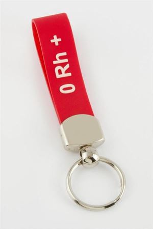 0 Rh Pozitif Kan Grubu Anahtarlık - Kırmızı