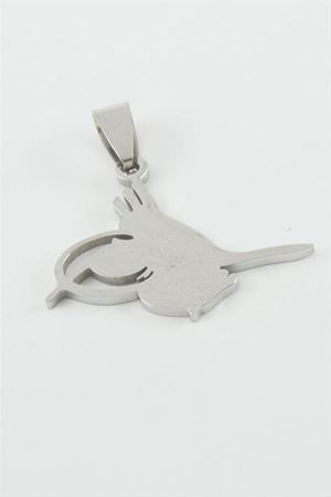 Tuğra Çelik Kolye Ucu 2,8 cm - Gümüş Rengi