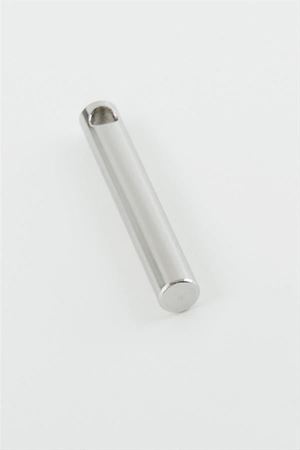 Silindir İsim Yazılabilir Çelik Kolye Ucu 0,6*3,5 cm - Gümüş Rengi