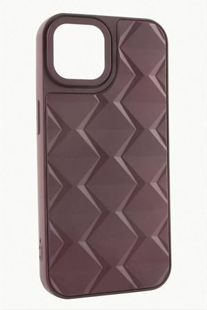 iPhone 14 Pro Prizma Desenli Lüx Liza Kılıf - Bordo