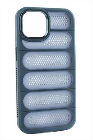 iPhone 16 Pro Noktalı Lüx Sas Kapak Kılıf - Mavi