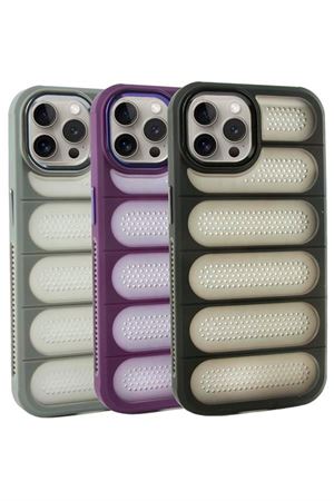 iPhone 15 Pro Noktalı Lüx Sas Kapak Kılıf - Siyah