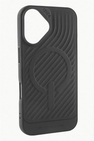 iPhone 16 Plus Lüx Magsaff Gear Silikon Kılıf - Siyah