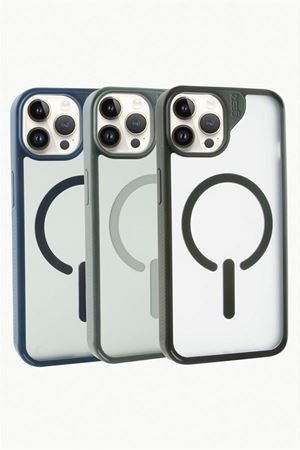 iPhone 14 Pro Max Lüx Magsaff Kapak Kılıf - Siyah