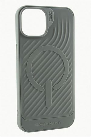 iPhone 15 Pro Max Lüx Magsaff Gear Silikon Kılıf - Gri