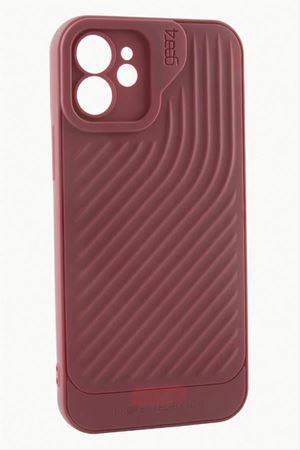 iPhone 11 6.1 Çizgili Lüx Gear Silikon Kılıf - Bordo