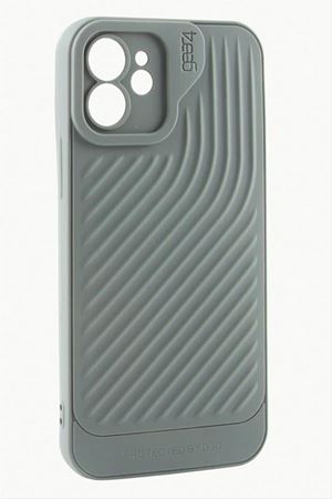 iPhone 11 6.1 Çizgili Lüx Gear Silikon Kılıf - Gri