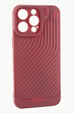iPhone 14 Pro Max Çizgili Lüx Gear Silikon Kılıf - Bordo
