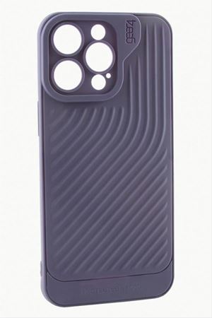 iPhone 14 Pro Max Çizgili Lüx Gear Silikon Kılıf - Mor