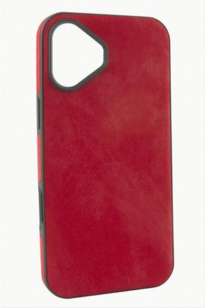 iPhone 16 Nubuk Lüx Velvet Silikon Kılıf - Kırmızı